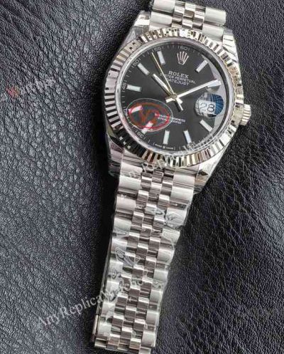 VS Factory Rolex Datejust 41mm 3235 Movement Black Face SS Jubilee Band Watch